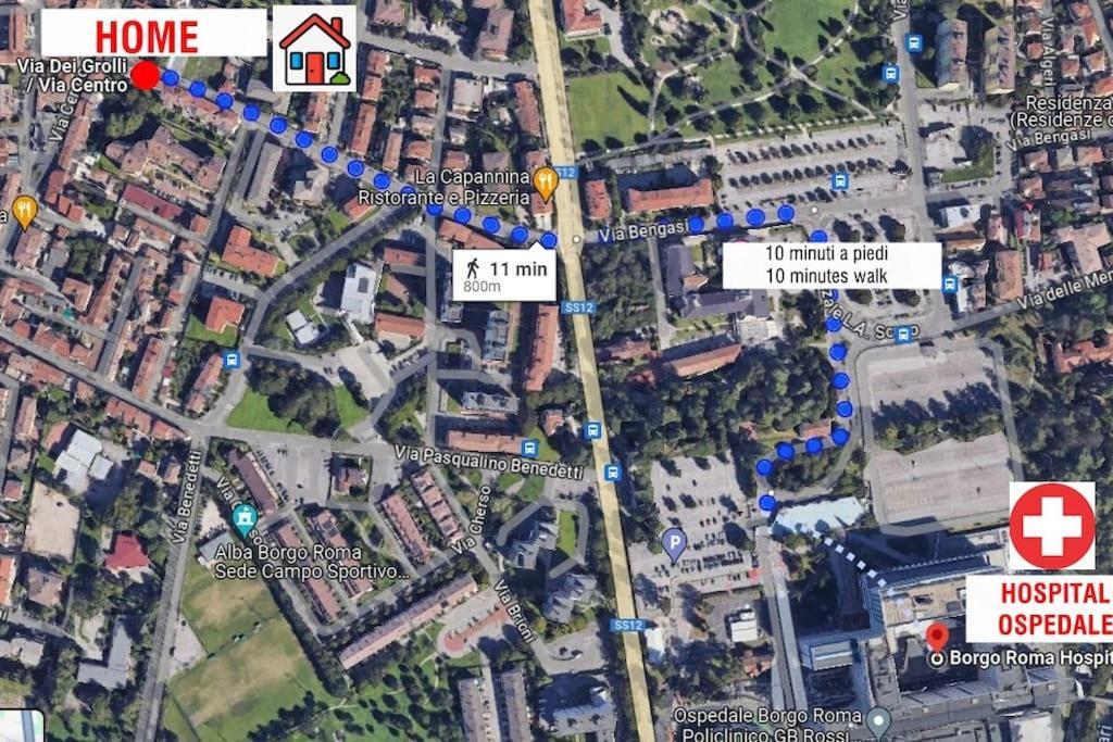 Ferienwohnung Casa Romeo Vinitaly - Free Parking - Wifi Verona Exterior foto